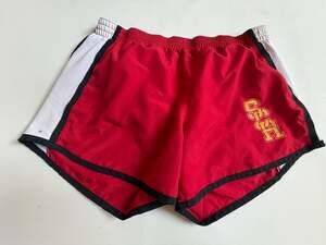 Augusta Red White Athletic Running Shorts SCA Logo M